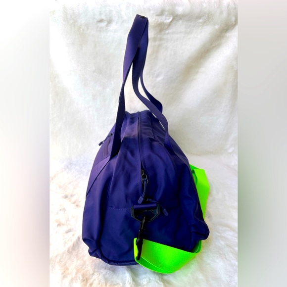 Nike C72 Legend 2.0 Sport Bag in Purple and Neon Green Small Size Duffel Bag - Picture 13 of 14